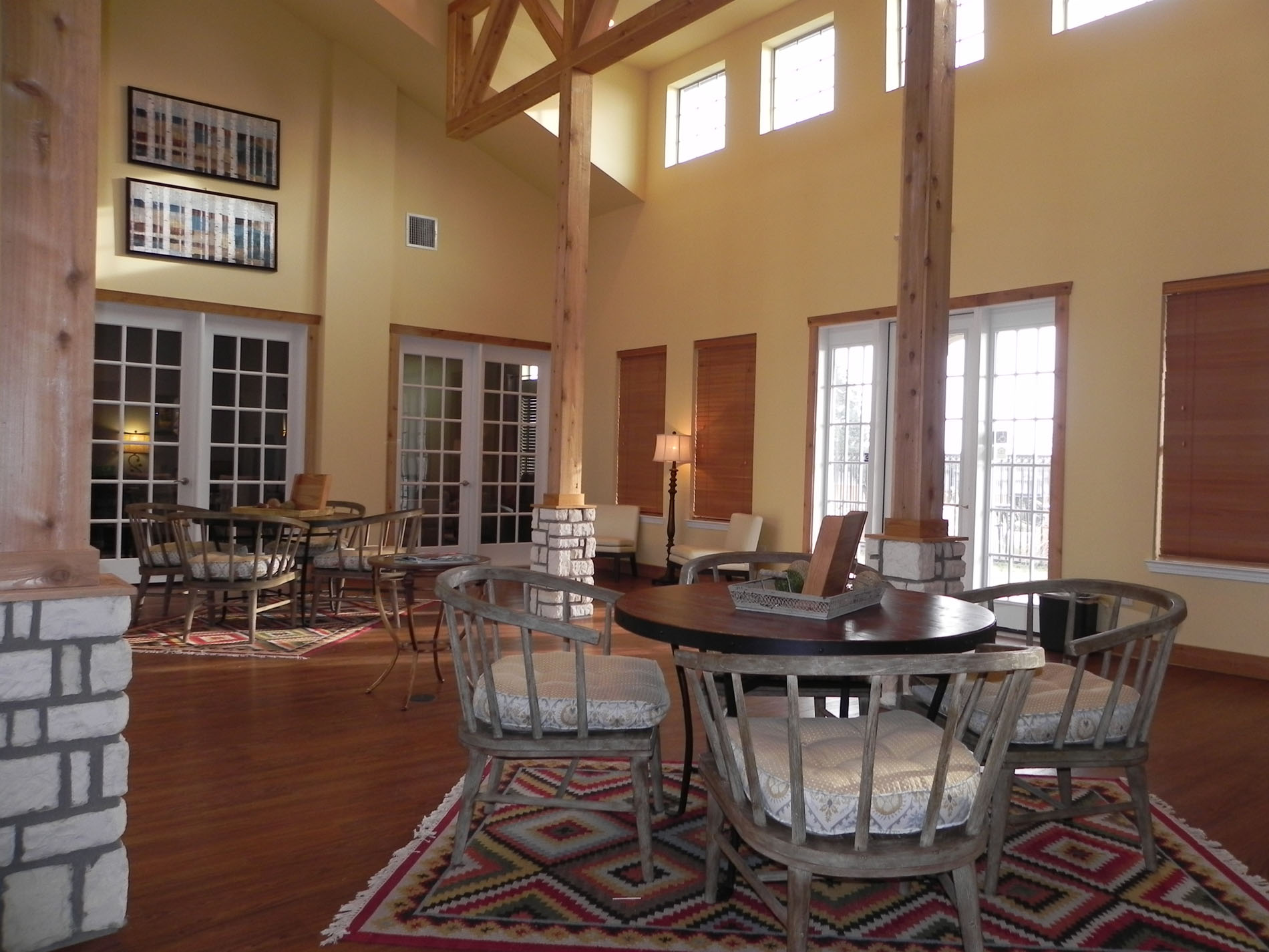 Mexia Gardens clubhouse lobby